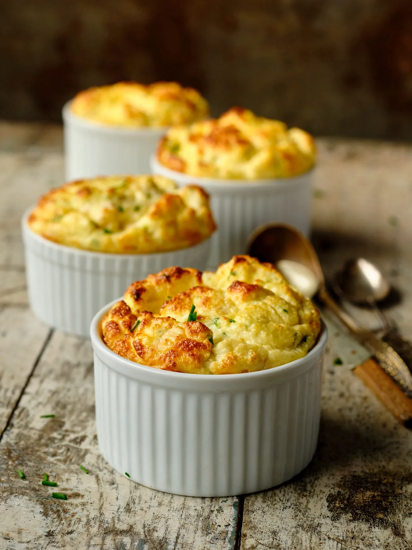 Zalm uit Alaska in een souffle met venkel en ricotta